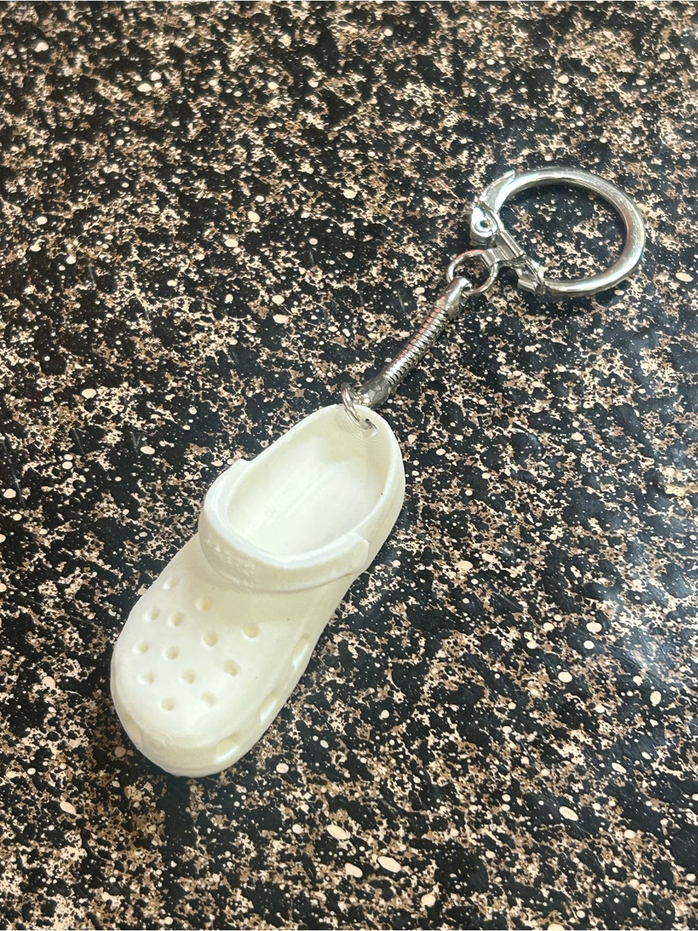 Kids Bath & Beach Shoe Keychain - White